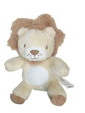 DreamGro Plush Lion Stuffed Animal Toy Beige & Brown Soft Polyester 12-Inch Work
